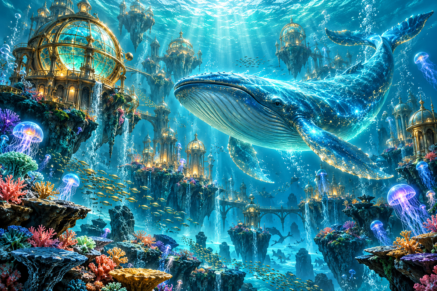 深海鲸影与游艺奇境主题画报